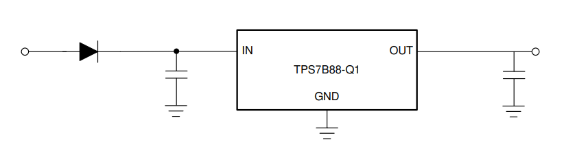 Mechanical Drawing - Texas Instruments TPS7B88-Q1 LDO Linear Regulators